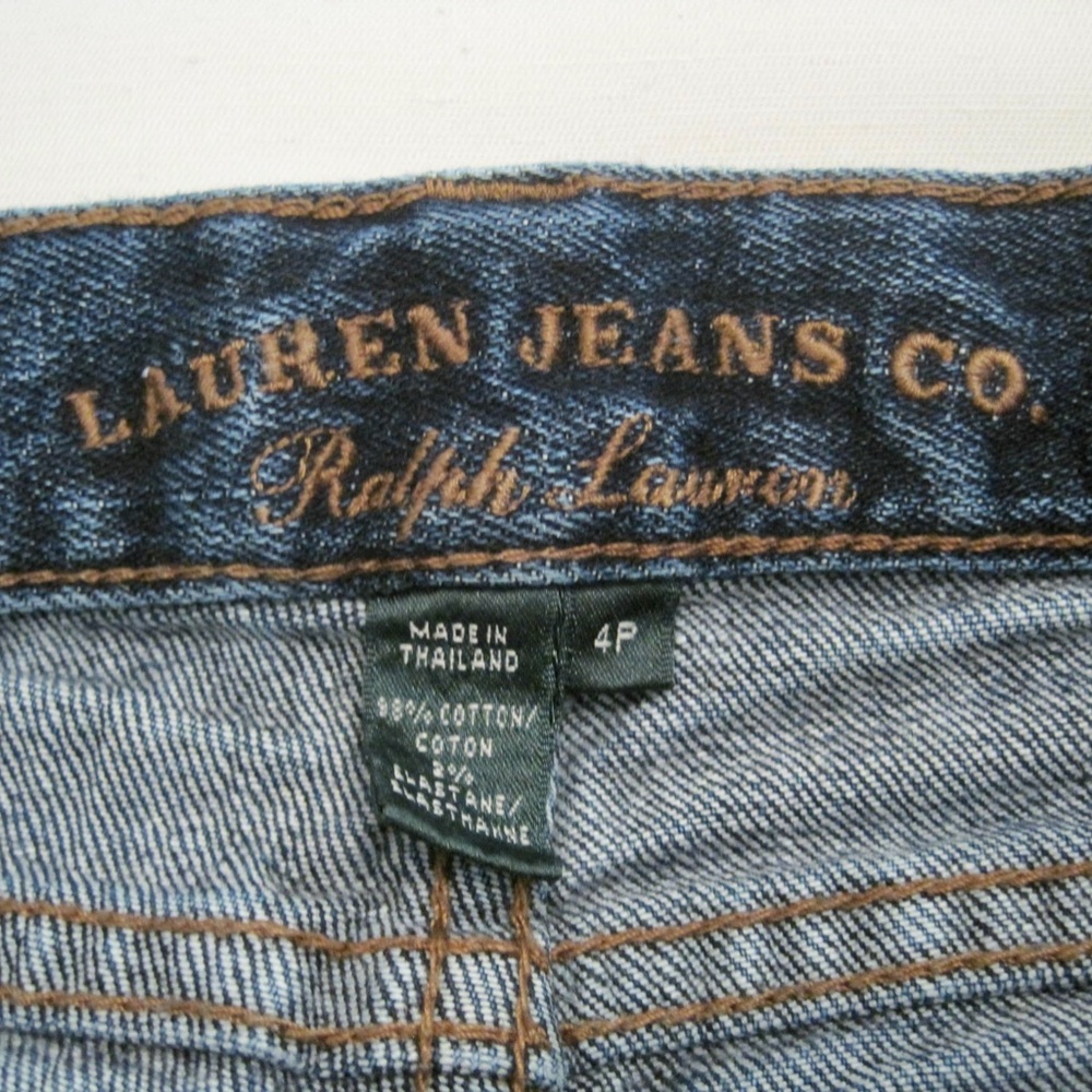 Ralph Lauren Denim Mid-Rise Women Jeans, Size 4P - Picture 4 of 10